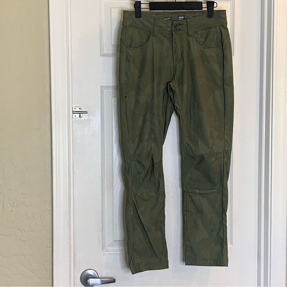 Prana Halle Straight Pants Camo Color Size 2S - Picture 3 of 11